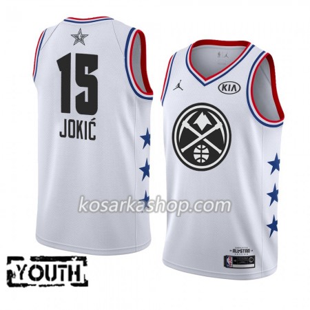 Dres Denver Nuggets Nikola Jokic 15 2019 All-Star Jordan Brand Bijela Swingman - Dječji